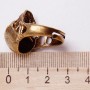 Кольцо мужское Череп перстень бронза 649