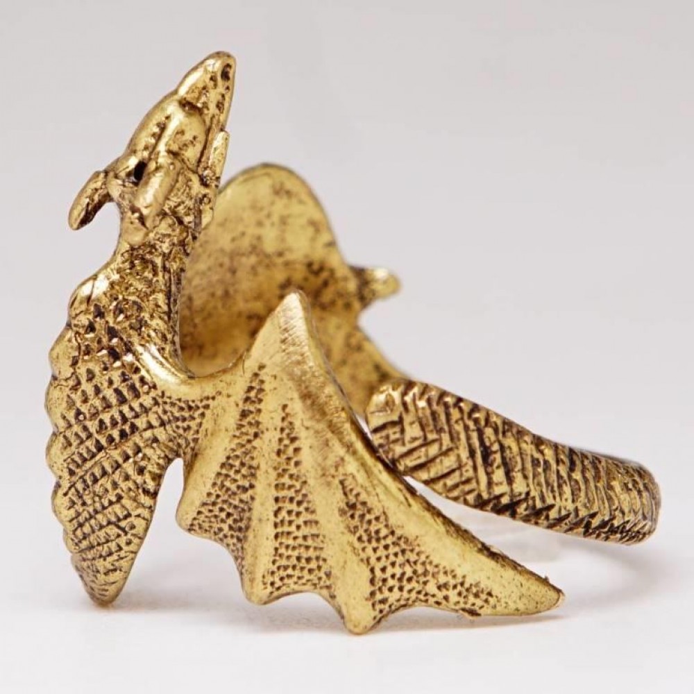 Кольцо Дракон (бронза перстень мужской, женский) 882