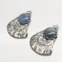 Серьги филигрань Агат посеребрение 2252