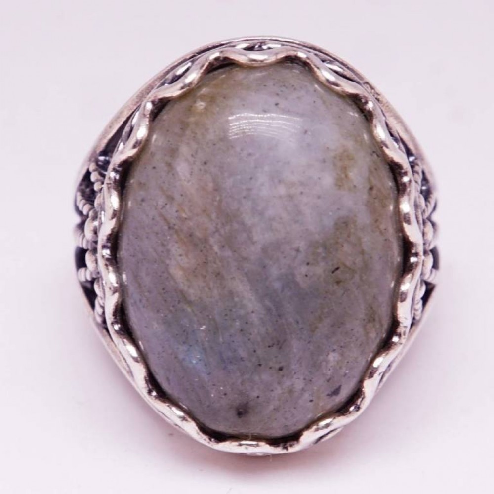Кольцо "Велимира" лабрадорит посеребрение 3800