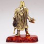 Фигурка Рыцарь с секирой (латунь, бронза, янтарь)  3366