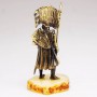 Фигурка Рыцарь Знаменосец (латунь, янтарь белый)  3368