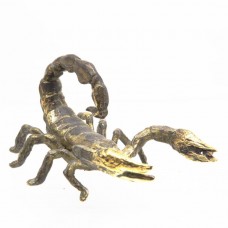 Фигурка Скорпион большой латунь бронза 1856