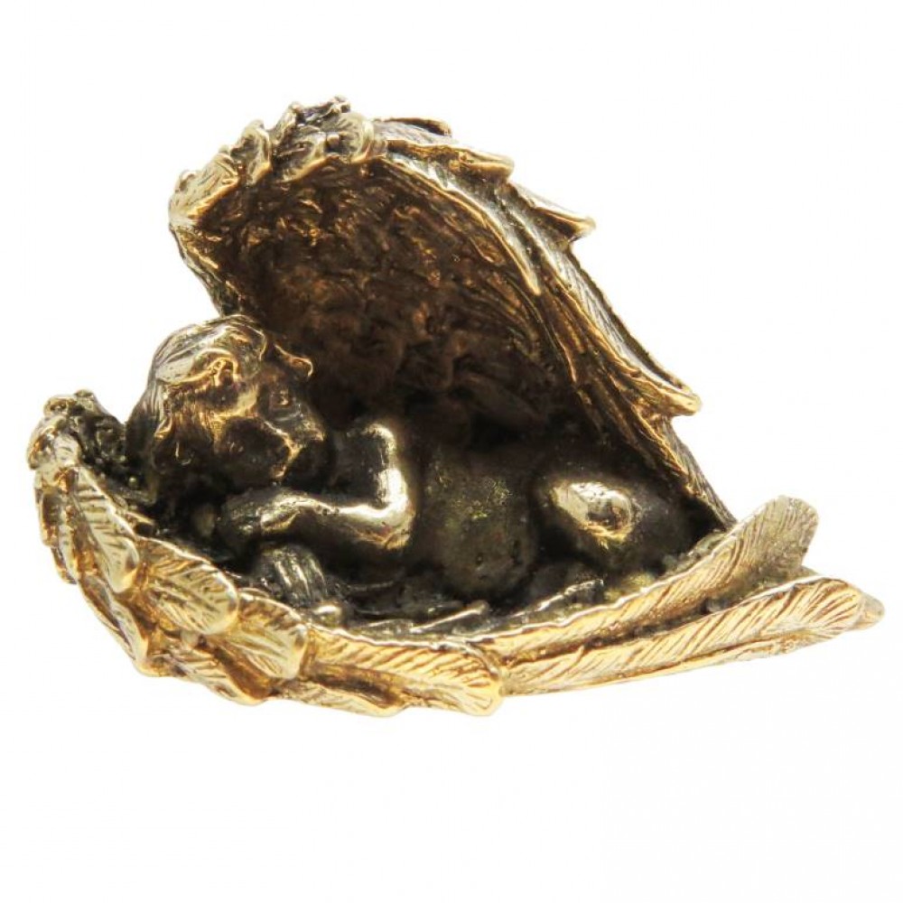 Фигурка Спящий Ангел латунь бронза 2478