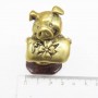 Фигурка Поросёнок с подарком бронза 633