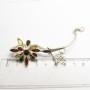Браслет "Цветок" Янтарь натуральный посеребрение 1795