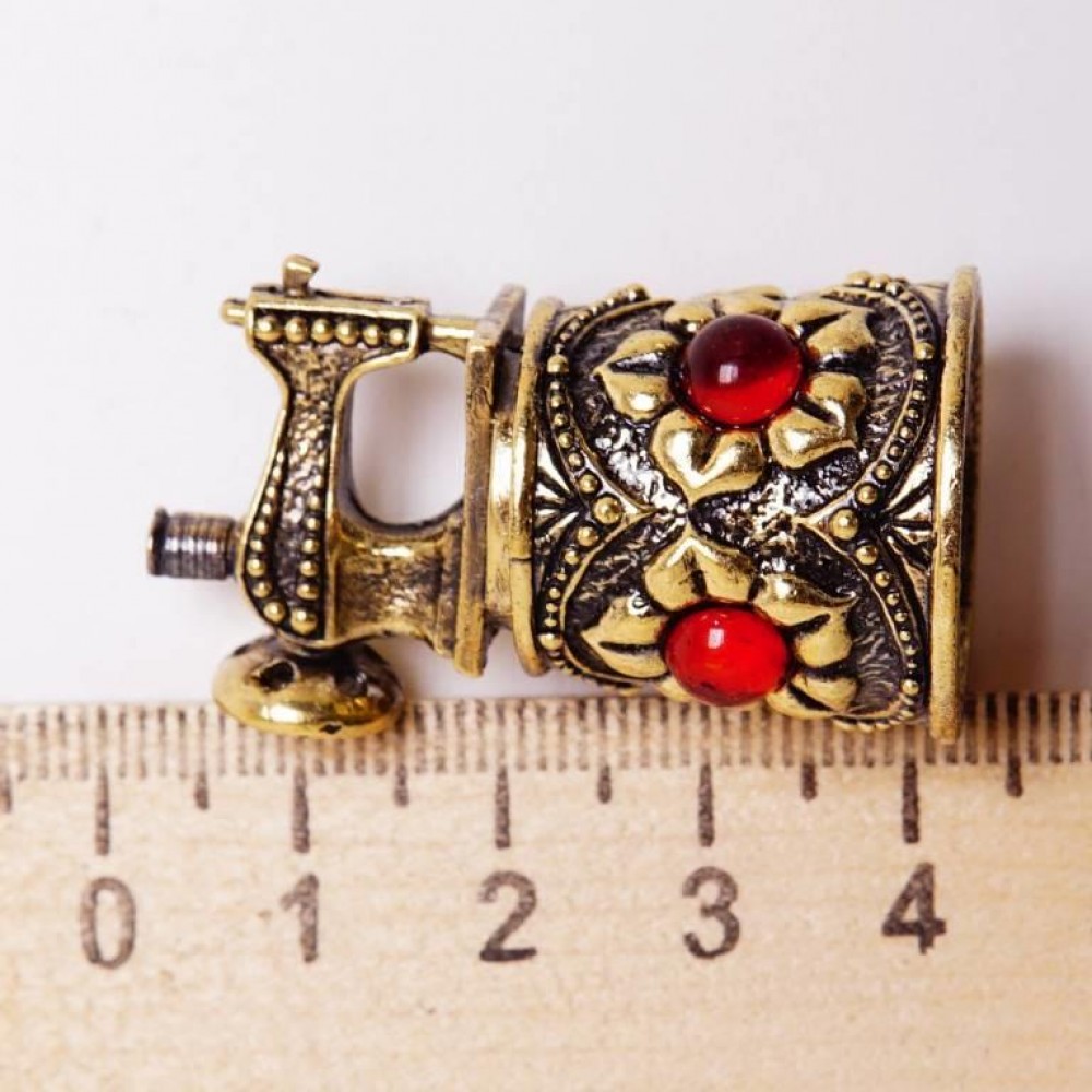 Напёрсток магнитный Швейная машинка янтарь бронза 2408