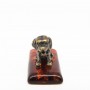 Собака Дворняжка фигурка миниатюрная на янтаре 1300