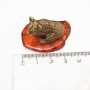 Фигурка Медвежонок Янтарь бронза 1416