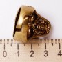 Кольцо мужское Череп Байк бронза 651