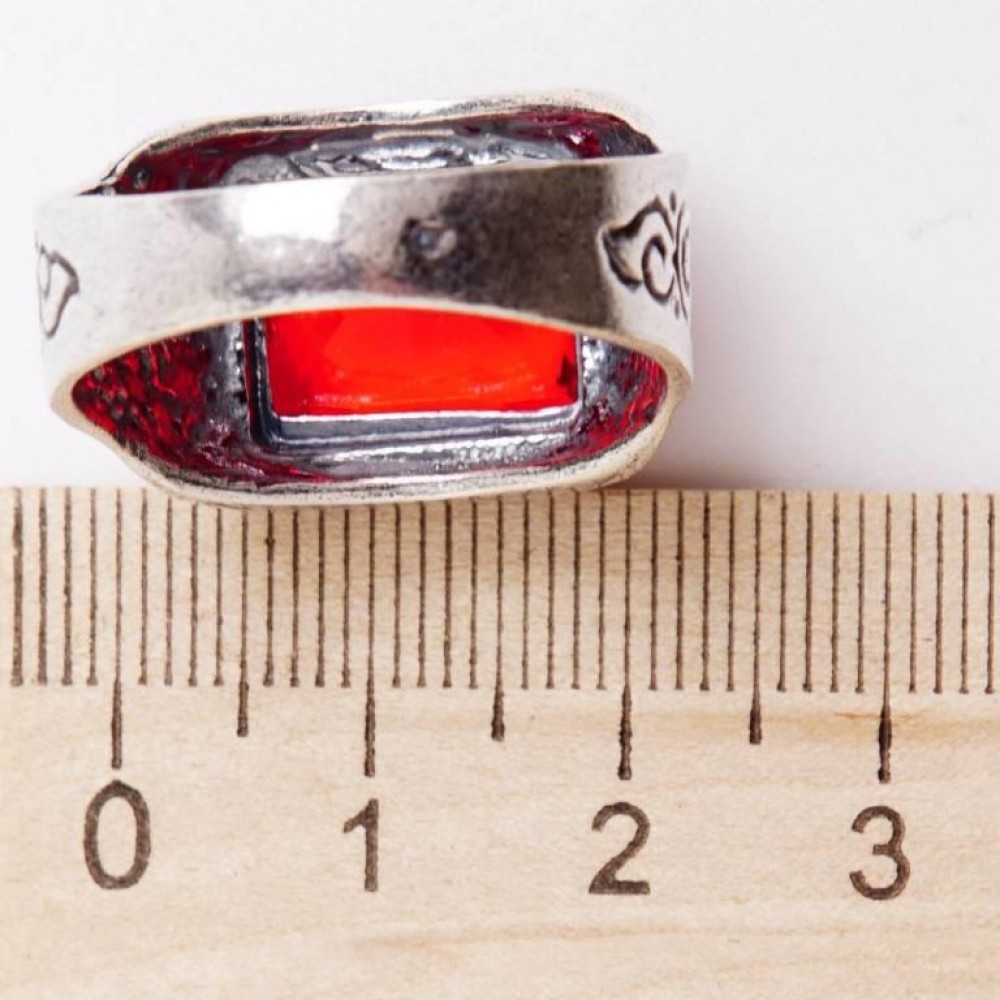 Кольцо мужское турмалин посеребрение 1181