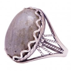 Кольцо "Велимира" лабрадорит посеребрение 3800
