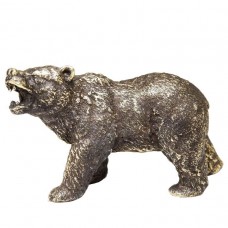 Статуэтка Медведь рычащий (латунь, патинирование) 2454